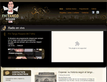 Tablet Screenshot of fmtangorosario.com.ar